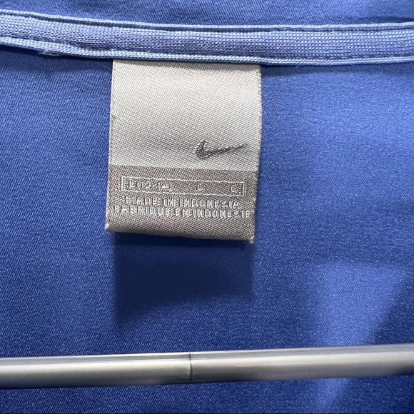 Nike Play Up Track Jacket Full Zip Blue High Neck Lightweight Size Large (12-14) - Picture 3 of 10